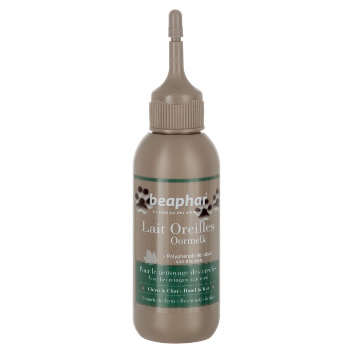 LAIT NETTOYANT OREILLES 125ML - CHIEN et CHAT BEAPHAR - Animalook Ile Réunion avec livraison 974