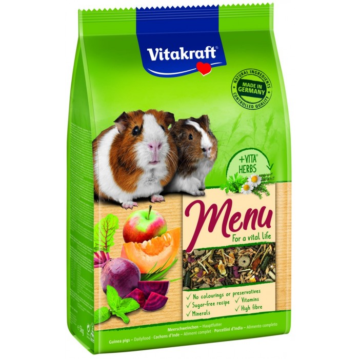 ALIMENT MENU VITAL COCHONS D'INDE 5KG - RONGEUR VITAKRAFT - Animalook Ile Réunion avec livraison 974