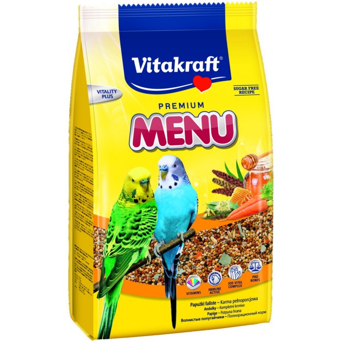 ALIMENT MENU VITAL HONEY PERRUCHES 1KG - OISEAU VITAKRAFT - Animalook Ile Réunion avec livraison 974