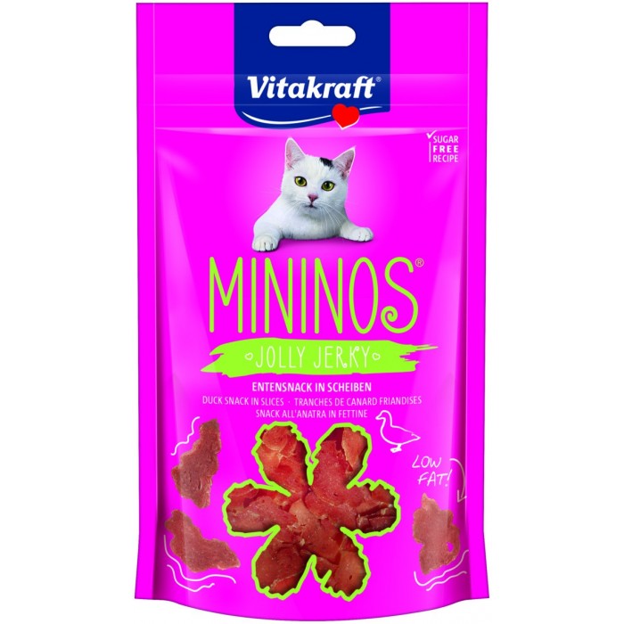 FRIANDISE MININOS DUCK SNACK IN SLICES 40G - CHAT VITAKRAFT - Animalook Ile Réunion avec livraison 974