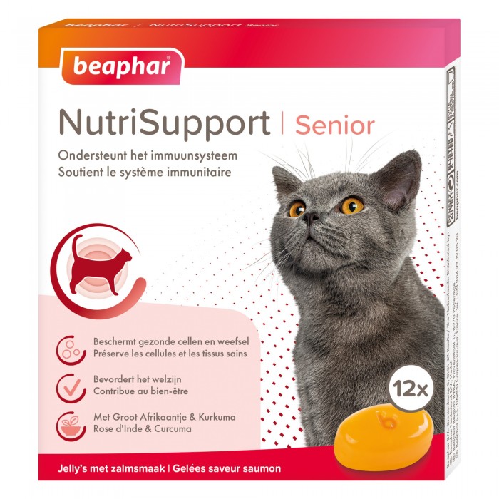 COMPRIMÉS (x12) SENIOR NUTRISUPPORT (COMPLÉMENT SANTÉ) - CHAT BEAPHAR - Animalook Ile Réunion avec livraison 974