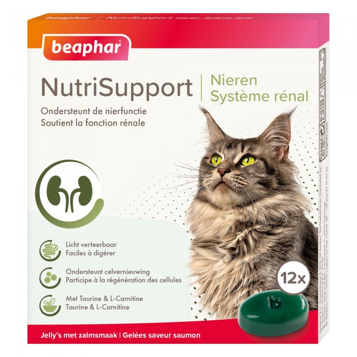 COMPRIMÉS (x12) REIN (SYSTÈME RÉNAL) NUTRISUPPORT - CHAT BEAPHAR - Animalook Ile Réunion avec livraison 974