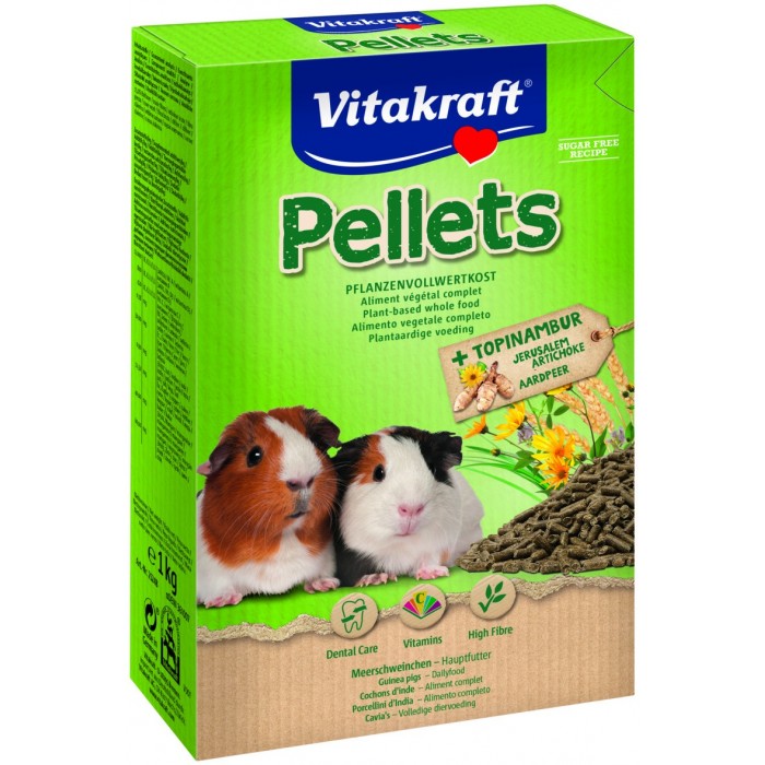 ALIMENT PELLETS COCHON D'INDE 1KG (FINI LE TRI) - RONGEUR VITAKRAFT - Animalook Ile Réunion avec livraison 974