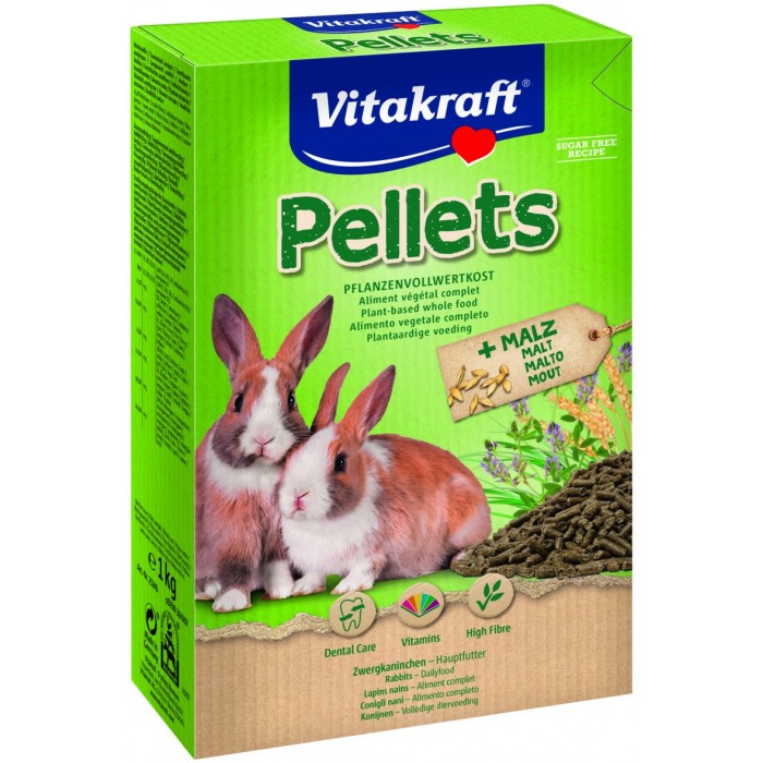 ALIMENT PELLETS LAPIN 1KG (PAS DE TRI POSSIBLE) - RONGEUR VITAKRAFT - Animalook Ile Réunion avec livraison 974