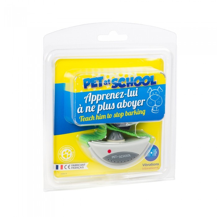 COLLIER ANTI-ABOIEMENT VIBRATION SOFT PET AT SCHOOL - CHIEN NUMAXES - Animalook Ile Réunion avec livraison 974