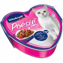 POÉSIE SAUCE POISSON TOMATE 85GR - CHAT VITAKRAFT - Animalook Ile Réunion avec livraison 974