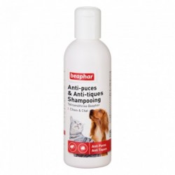 SHAMPOOING ANTIPARASITAIRE CURATIVE 200ML - CHIEN et CHAT BEAPHAR - Animalook Ile Réunion avec livraison 974