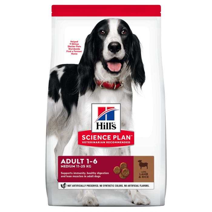 ADULTE MEDIUM AGNEAU 12KG SCIENCE PLAN - CHIEN HILL'S - Animalook Ile Réunion avec livraison 974