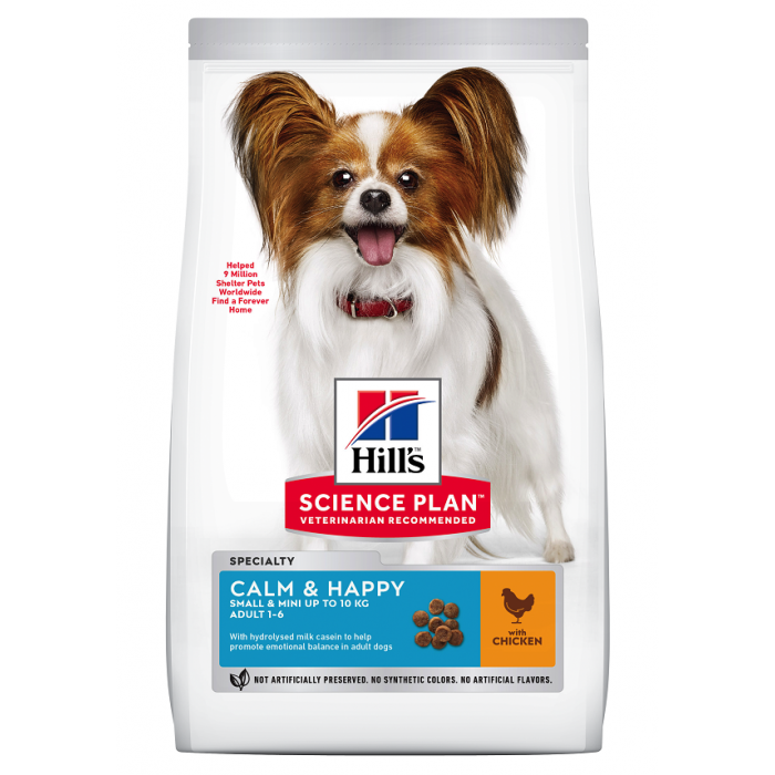 ADULTE SMALL CALM POULET 1.5KG SCIENCE PLAN - CHIEN HILL'S - Animalook Ile Réunion avec livraison 974