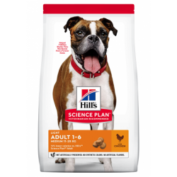 ADULTE MEDIUM LIGHT POULET 12KG SCIENCE PLAN - CHIEN HILL'S - Animalook Ile Réunion avec livraison 974