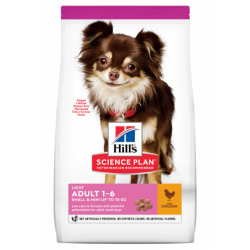 ADULTE SMALL LIGHT POULET 1.5KG SCIENCE PLAN - CHIEN HILL'S - Animalook Ile Réunion avec livraison 974