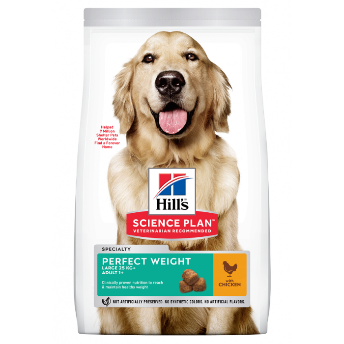 ADULTE LARGE BREED PERFECT WEIGHT 12KG SCIENCE PLAN - CHIEN HILL'S - Animalook Ile Réunion avec livraison 974