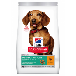 ADULTE SMALL PERFECT WEIGHT 1.5KG SCIENCE PLAN - CHIEN HILL'S - Animalook Ile Réunion avec livraison 974