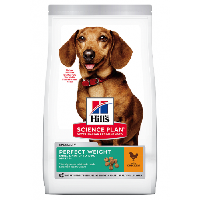 ADULTE SMALL PERFECT WEIGHT 1.5KG SCIENCE PLAN - CHIEN HILL'S - Animalook Ile Réunion avec livraison 974