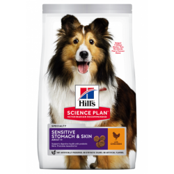 ADULTE MEDIUM-LARGE SKIN ET ESTOMAC 12KG SCIENCE PLAN - CHIEN HILL'S - Animalook Ile Réunion avec livraison 974