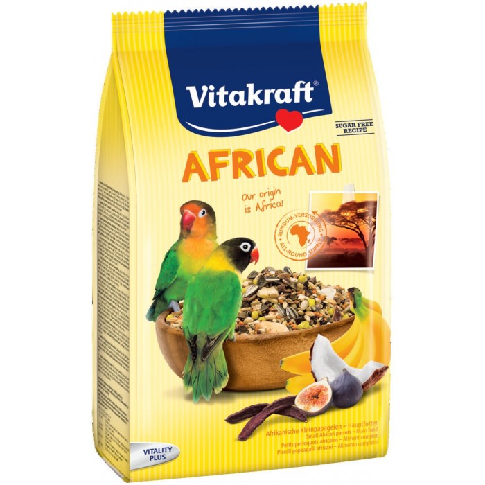 ALIMENT AFRICAN PETITS PERROQUET (INSÉPARABLE) 750G - OISEAU VITAKRAFT - Animalook Ile Réunion avec livraison 974