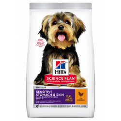 ADULTE SMALL SKIN ET ESTOMAC SMALL 1.5KG SCIENCE PLAN - CHIEN HILL'S - Animalook Ile Réunion avec livraison 974