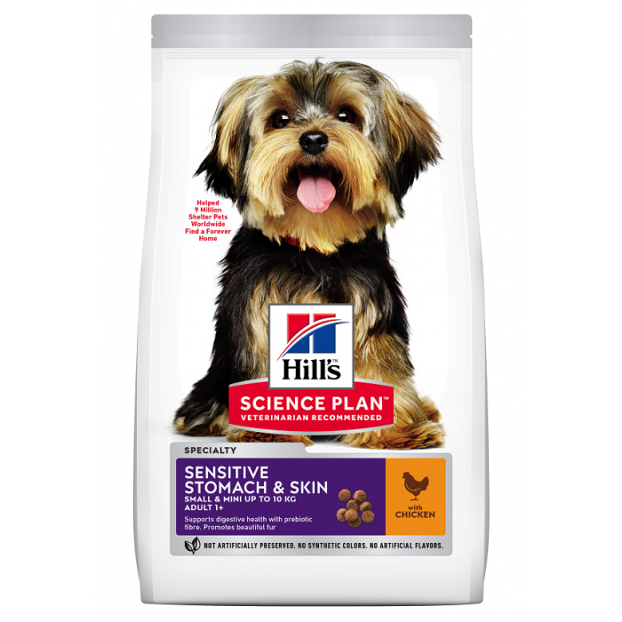 ADULTE SMALL SKIN ET ESTOMAC SMALL 1.5KG SCIENCE PLAN - CHIEN HILL'S - Animalook Ile Réunion avec livraison 974