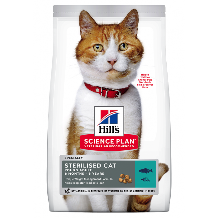 STERILISÉ THON 1.5KG SCIENCE PLAN - CHAT HILL'S de la catégorie : Le meilleur de ·Croquette pour chat· Animalook île Réunion