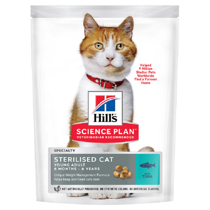 STERILISÉ THON SCIENCE PLAN - CHAT HILL'S de la catégorie : Le meilleur de ·Croquette pour chat· Animalook île Réunion