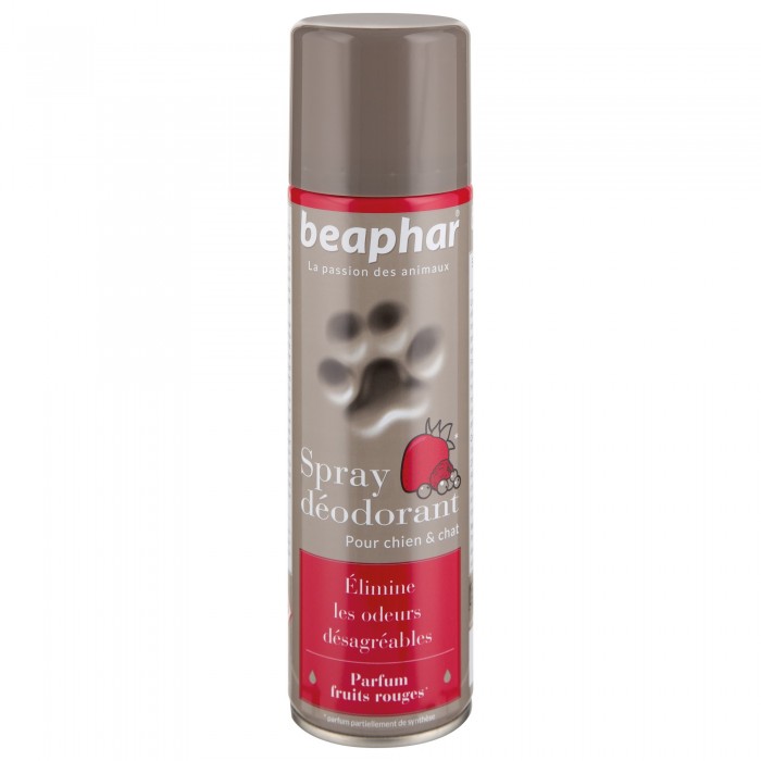 SPRAY DÉODORANT 250ML - CHIEN et CHAT BEAPHAR de la catégorie : Toilettage - Soin et Hygiène pour chien· Animalook île Réunion