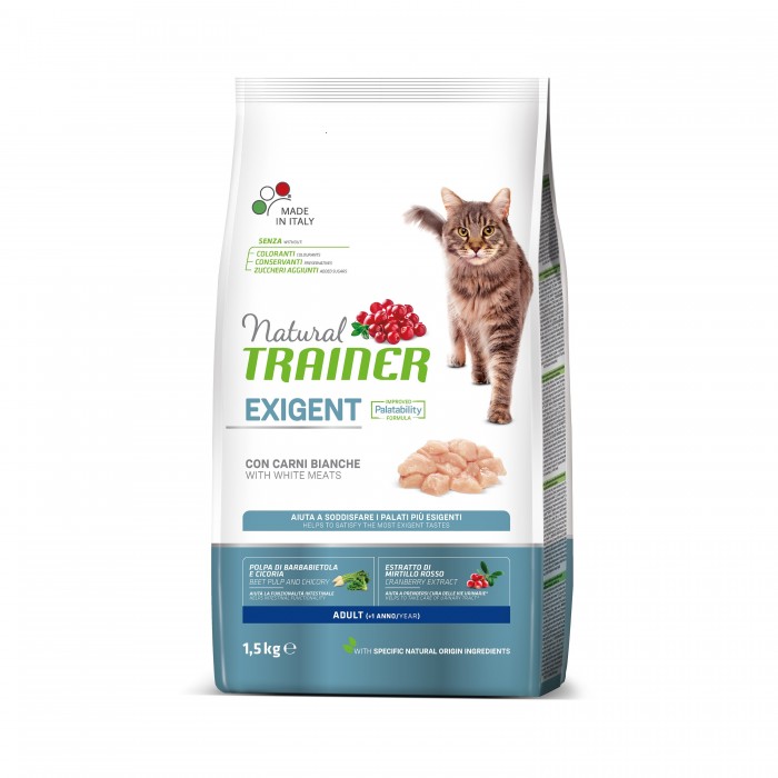 ADULTE EXIGENT VIANDES BLANCHES 1.5KG - CHAT NATURAL TRAINER - Animalook Ile Réunion avec livraison 974