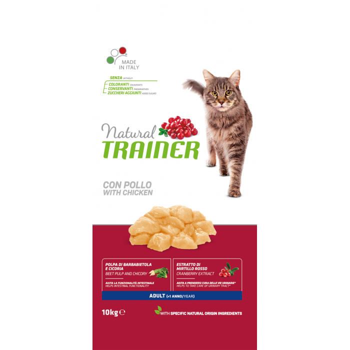 ADULTE FRESH CHICKEN 10KG - CHAT NATURAL TRAINER de la catégorie : Le meilleur de ·Croquette pour chat· Animalook île Réunion