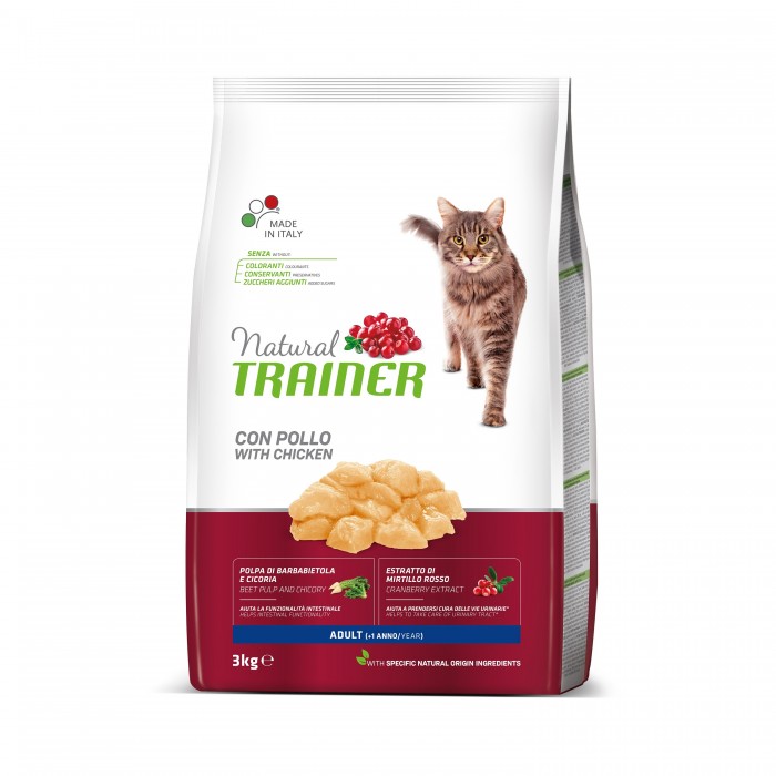 ADULTE FRESH CHICKEN 3KG - CHAT NATURAL TRAINER de la catégorie : Le meilleur de ·Croquette pour chat· Animalook île Réunion