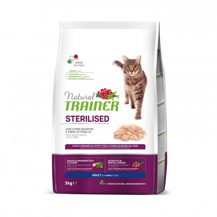 ADULTE STERILISED FRESH MEATS 3KG - CHAT NATURAL TRAINER - Animalook Ile Réunion avec livraison 974