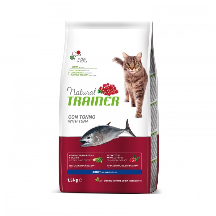 ADULTE TUNA 1.5KG - CHAT NATURAL TRAINER de la catégorie : Le meilleur de ·Croquette pour chat· Animalook île Réunion