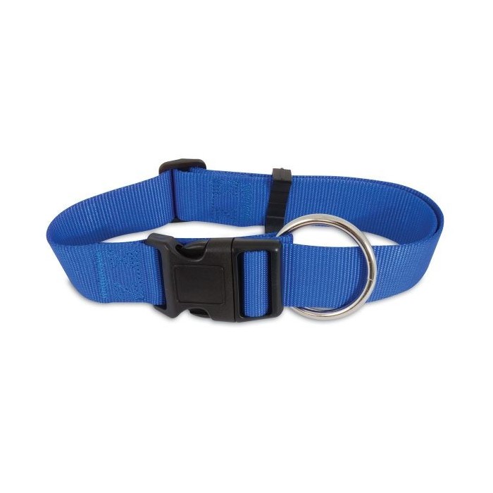 COLLIER UNI BLEU T.L - CHIEN ASPEN de la catégorie : Laisse - Harnais et Collier pour chien· Animalook île Réunion