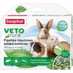 PIPETTE (x6) INSECTIFUGE NAC VETOPURE (NATUREL) - RONGEUR BEAPHAR - Animalook Ile Réunion avec livraison 974