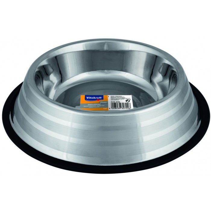 GAMELLE STAINLESS STEEL BOWL 900ML (17CM) - CHIEN et CHAT VITAKRAFT - Animalook Ile Réunion avec livraison 974