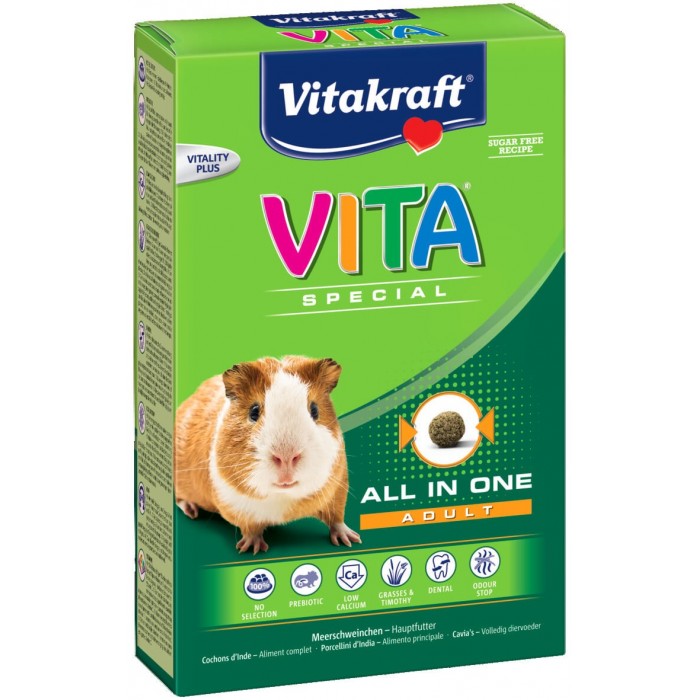 CROQUETTE VITA SPECIAL ADULTE COCHON D'INDE 600G - RONGEUR VITAKRAFT - Animalook Ile Réunion avec livraison 974