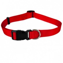 COLLIER UNI ROUGE T.S - CHIEN ASPEN de la catégorie : Laisse - Harnais et Collier pour chien· Animalook île Réunion