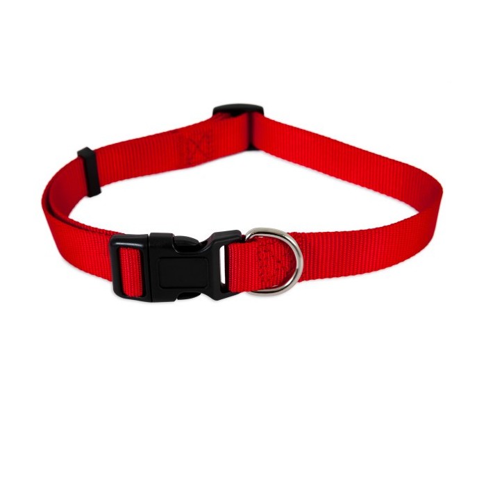 COLLIER UNI ROUGE T.S - CHIEN ASPEN de la catégorie : Laisse - Harnais et Collier pour chien· Animalook île Réunion