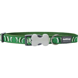 COLLIER LARGE CIRCADELIC GREEN T.L (25mm) - CHIEN RED DINGO - Animalook Ile Réunion avec livraison 974