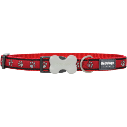 COLLIER LARGE PAWPRINT RED T.L (25mm) - CHIEN RED DINGO - Animalook Ile Réunion avec livraison 974