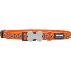 COLLIER MEDIUM SNAKE EYES ORANGE T.M (20mm) - CHIEN RED DINGO - Animalook Ile Réunion avec livraison 974