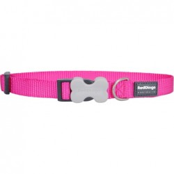 COLLIER MEDIUM UNI ROSE FLASHY T.M (20mm) - CHIEN RED DINGO - Animalook Ile Réunion avec livraison 974