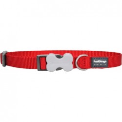 COLLIER SMALL UNI ROUGE T.S (12mm) - CHIEN RED DINGO - Animalook Ile Réunion avec livraison 974