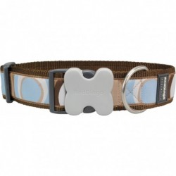 COLLIER XXL CIRCADELIC BROWN (COURT) T.XL (40mm) - CHIEN RED DINGO - Animalook Ile Réunion avec livraison 974