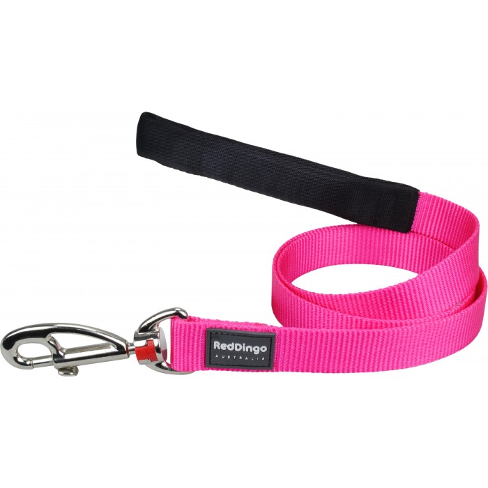 LAISSE LARGE UNI ROSE FLASHY T.L (25mm) - CHIEN RED DINGO - Animalook Ile Réunion avec livraison 974