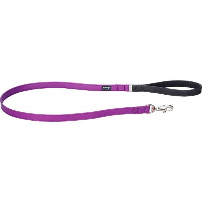 LAISSE MEDIUM SIMILICUIR MAUVE T.M (20mm) - CHIEN RED DINGO - Animalook Ile Réunion avec livraison 974