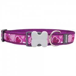 COLLIER SMALL BREEZY LOVE PURPLE T.S (12mm) - CHIEN RED DINGO - Animalook Ile Réunion avec livraison 974