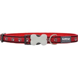 COLLIER SMALL PAWPRINT RED T.S (12mm) - CHIEN RED DINGO - Animalook Ile Réunion avec livraison 974