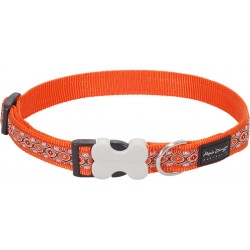 COLLIER SMALL SNAKE EYES ORANGE T.S (12mm) - CHIEN RED DINGO - Animalook Ile Réunion avec livraison 974