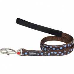 LAISSE LARGE BLUE SPOT BROWN T.L (25mm) - CHIEN RED DINGO - Animalook Ile Réunion avec livraison 974