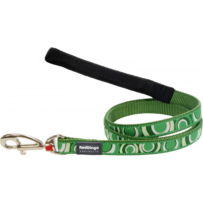 LAISSE LARGE CIRCADELIC GREEN T.L (25mm) - CHIEN RED DINGO - Animalook Ile Réunion avec livraison 974