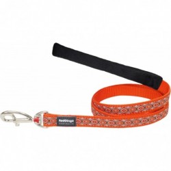 LAISSE LARGE SNAKE EYES ORANGE T.L (25mm) - CHIEN RED DINGO - Animalook Ile Réunion avec livraison 974